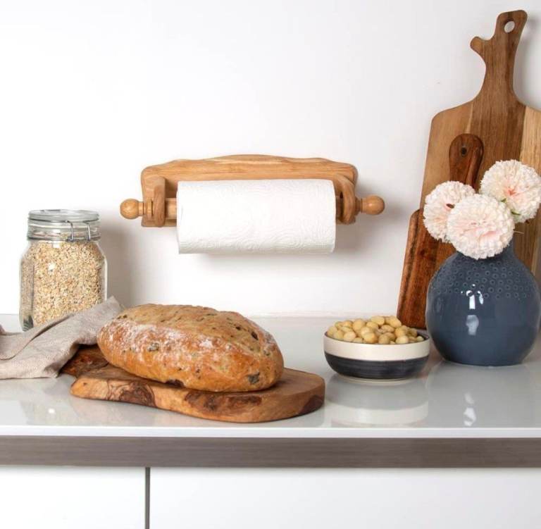 Wooden -  Wall Kitchen Towel Holder 