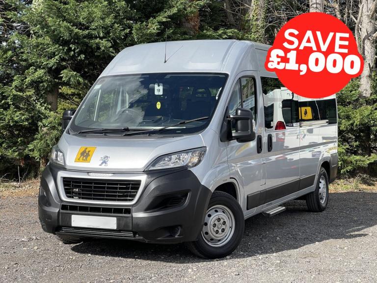 2020 Peugeot Boxer BLUEHDI 435 L3H2 17SEAT NON-D1 Minibus CanDrive with Telescopic Ramps. E6 Mini...