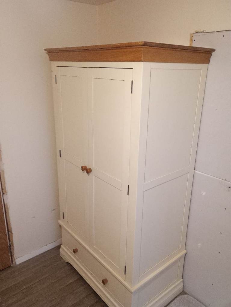 Solid wood wardrobe and drawer