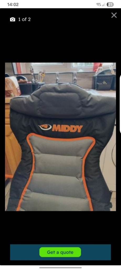 Middy mx100 reclining chair and carry bag