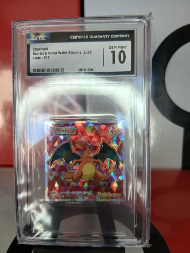 Charizard CGC 10 Graded Japanese Pokemon Sticker