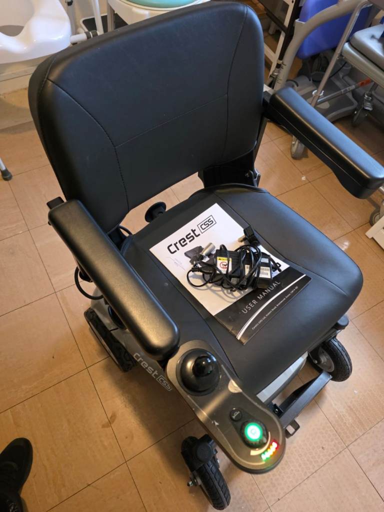 Crest Electric Wheelchair with User Manual – Good Condition