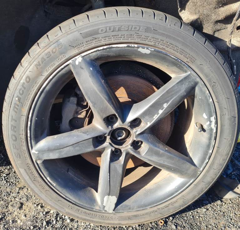 4x 18 inch black alloy wheels (audi,vw, seat, skoda fitments)