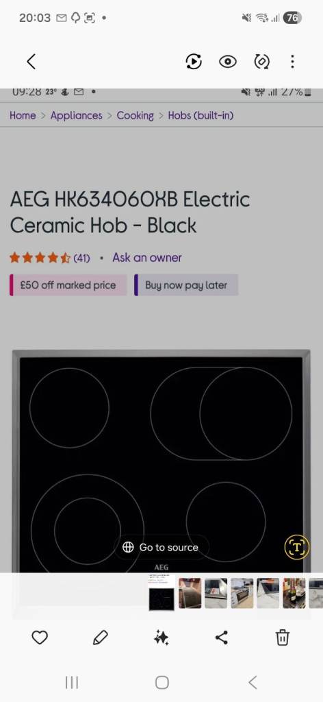 AEG Ceramic Hob