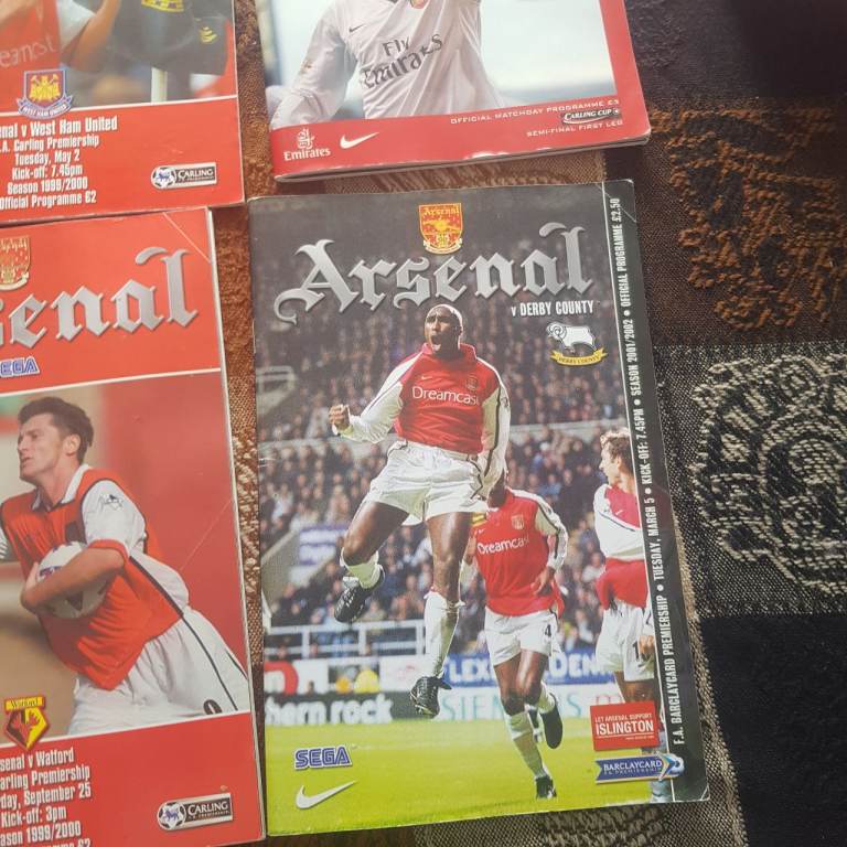 Arsenal programs memorabilia