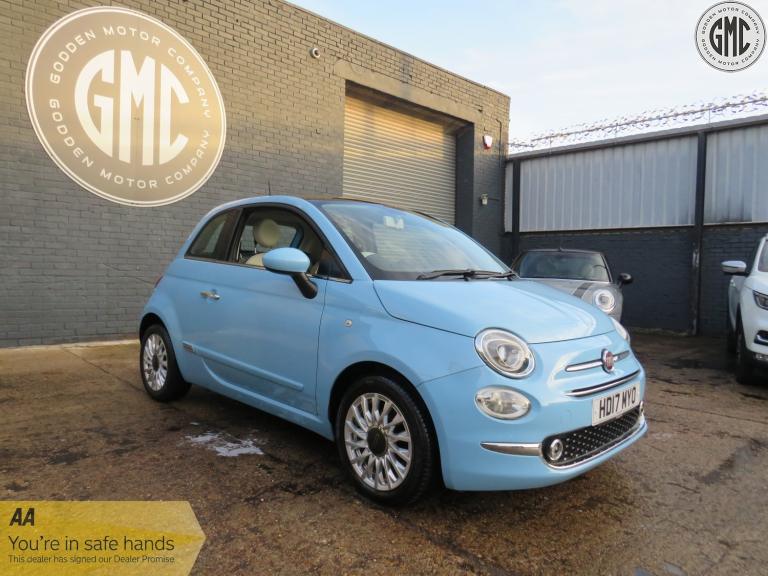 FIAT 500 1.2 500 Lounge Satnav, Sunroof, Aircon, Low Miles 2017