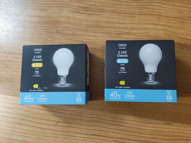 E27 Light Bulbs - Warm & Cool White