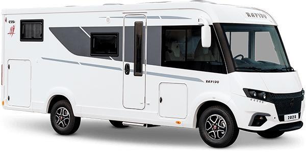 Rapido C55i A Class, 65 anniversary, rear twin beds, over cab double bed