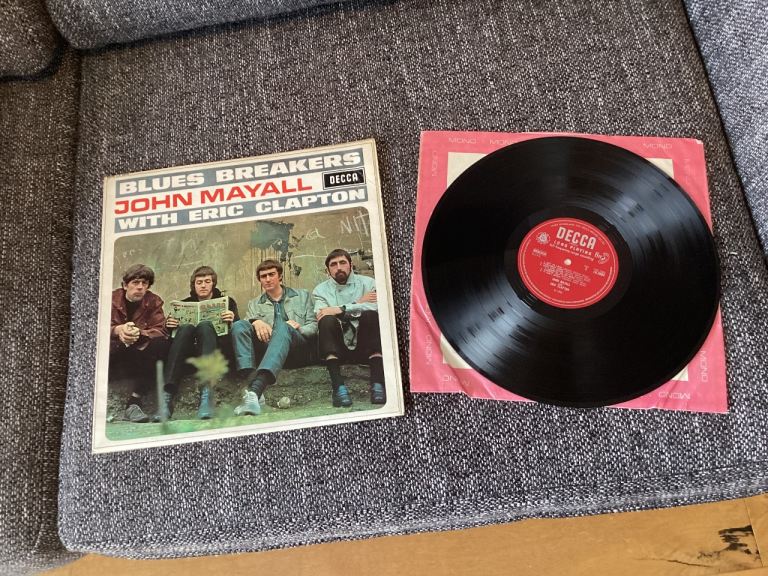 John Mayall with Eric Clapton Blues Breakers Mono LP record 