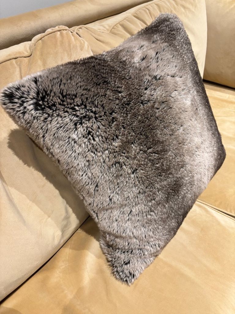 image for Beautiful large faux fur cushion