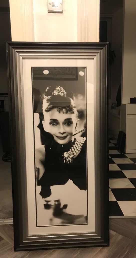 Audrey Hepburn Breakfast at Tiffany’s framed picture