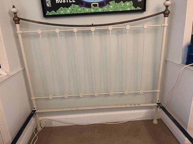 Victorian Style King Size Iron Bed Frame