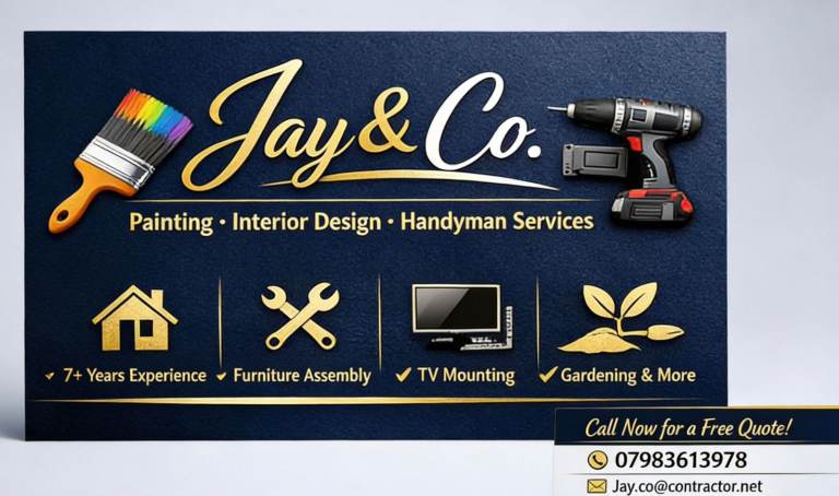 Painting, Interior Design, Handyman & Garden Maintenance Services 