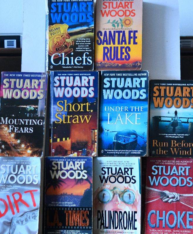 Ten Stuart Woods Books 