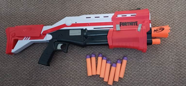 NERF Fortnite Blaster with Darts – Good Condition