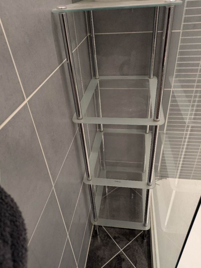 Glass shelf unit