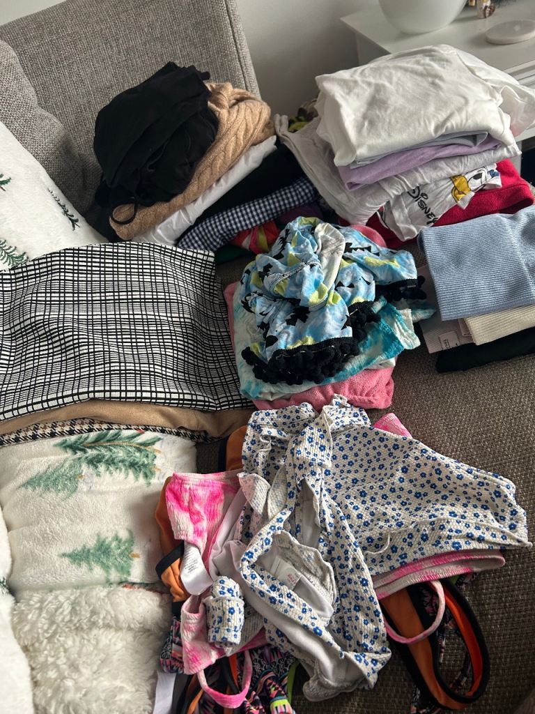 image for Large bundle of ladies clothes and trainers 