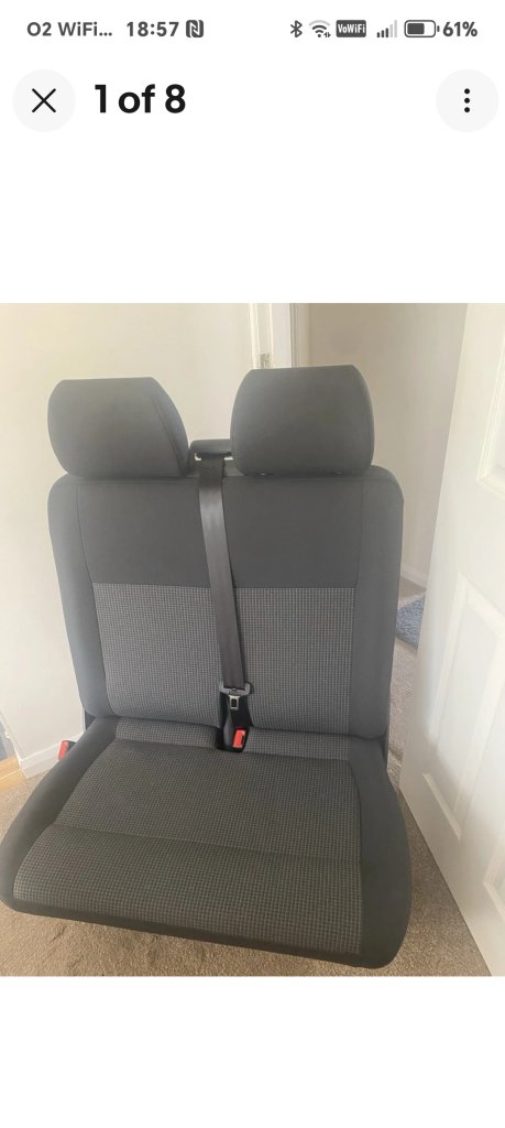 VOLKSWAGON TRANSPORTER PASSENGER DOUBLE SEAT