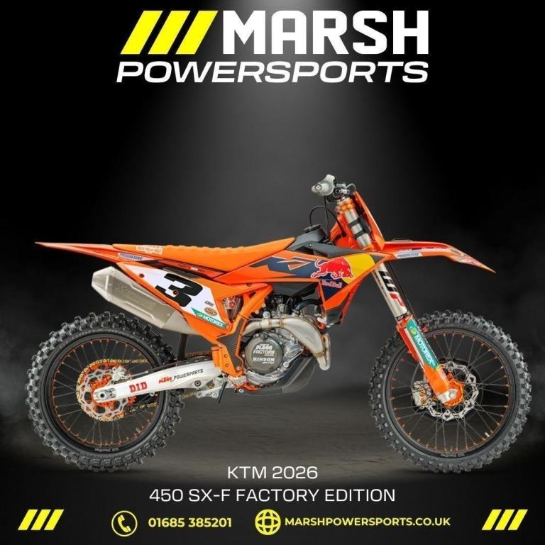 KTM 450 SX-F Factory Edition 2026 - KTM Main Dealer - Reserve NOW!
