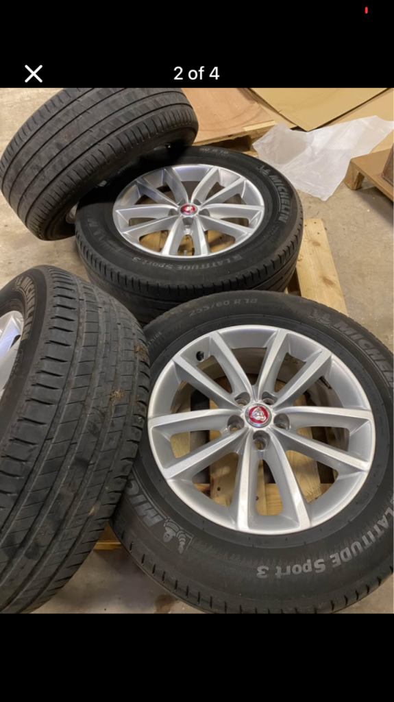 19” alloys and tyres 