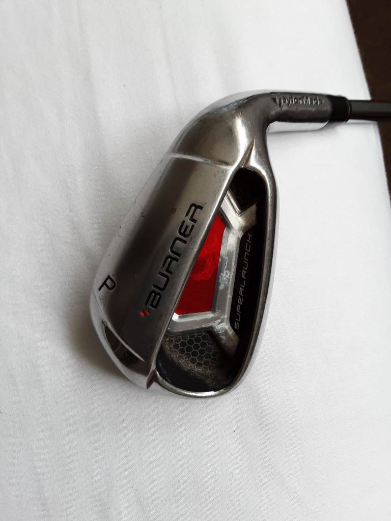 TAYLORMADE BURNER SUPERLAUNCH P/W on REGULAR STEEL FLEX with TAYLORMADE GRIP 