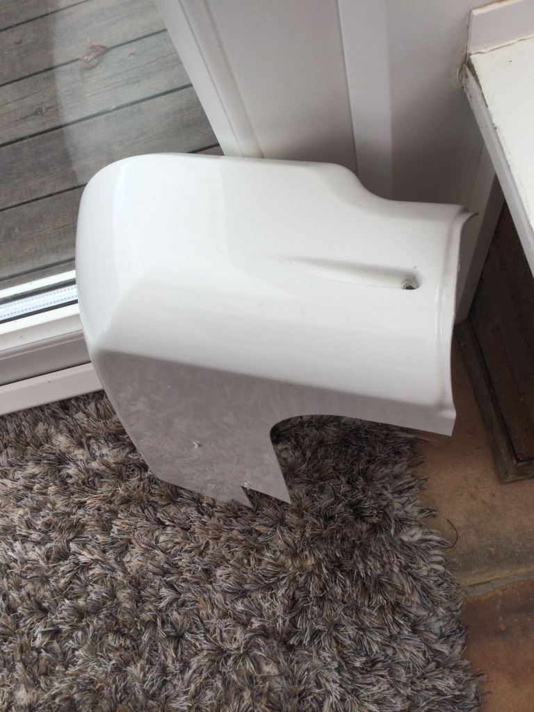 Bailey Pegasus 2016 offside rear lower corner cap. VGC. £20