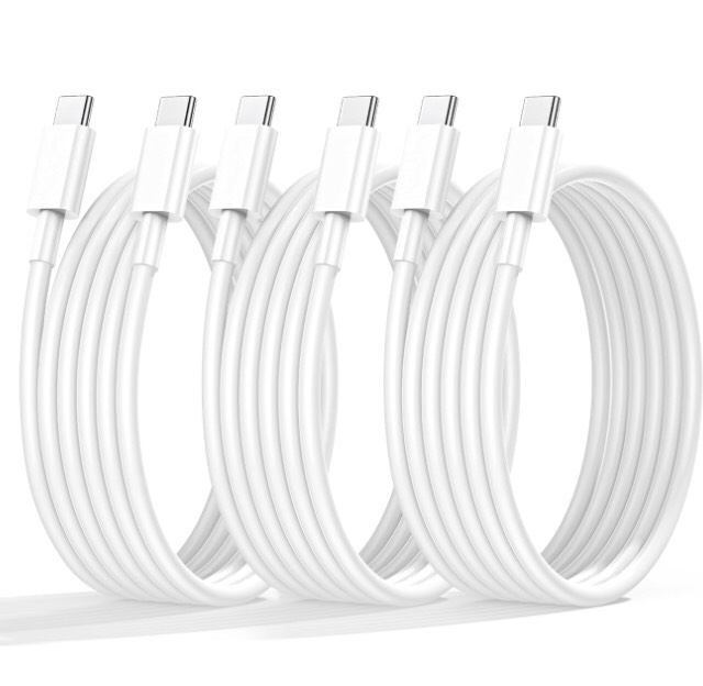 USB C to USB C Charger Cable 2M 3Pack 60W