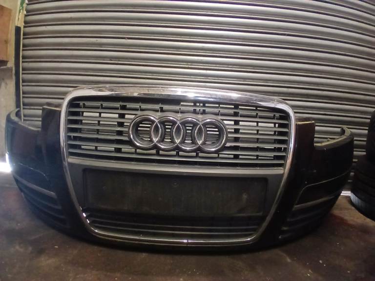 Audi A6 C6 Front Bumper Complete With Grille Fog Lights 2004-08 Saloon