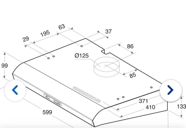 HOT POINT COOKER HOOD 