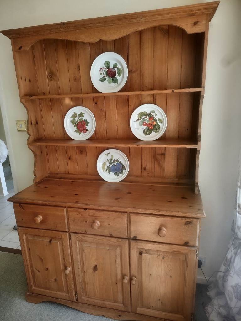 Solid Wood Dresser / Sideboard with Shelves - Good Condition