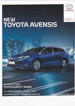 Framed Or Un-Framed Rare Original Magazine Print Of A Toyota Avensis Car 