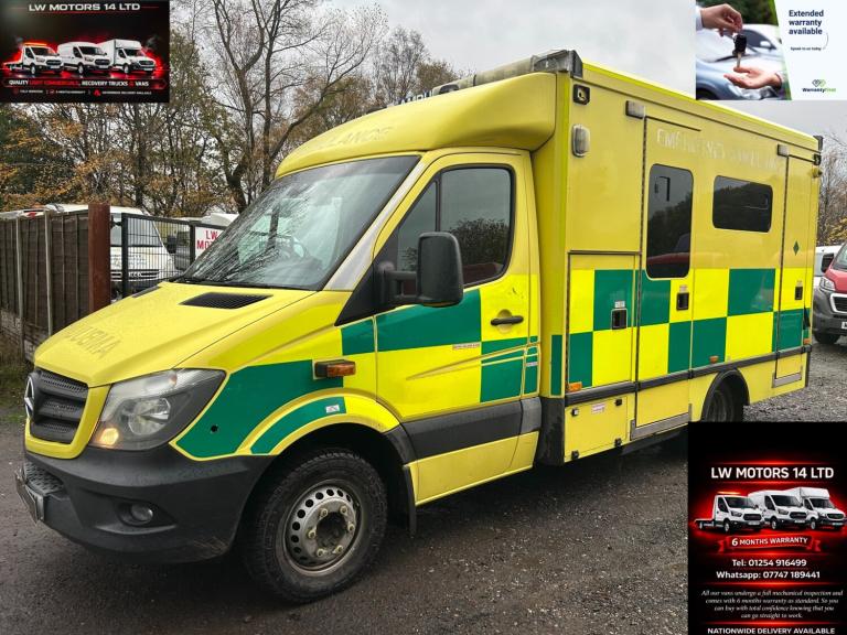 MERCEDES BENZ SPRINTER 519 CDI DIRECT EX AMBULANCE SERIVICS 2017 17 REG EURO 6