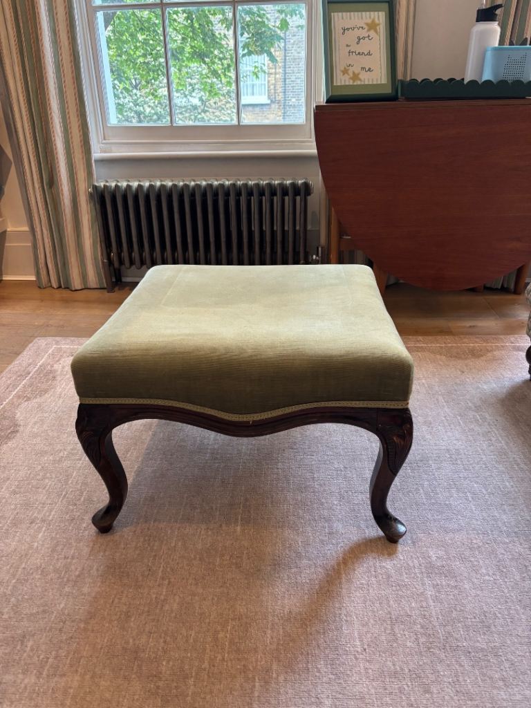 Antique Style Mahogany Footstool