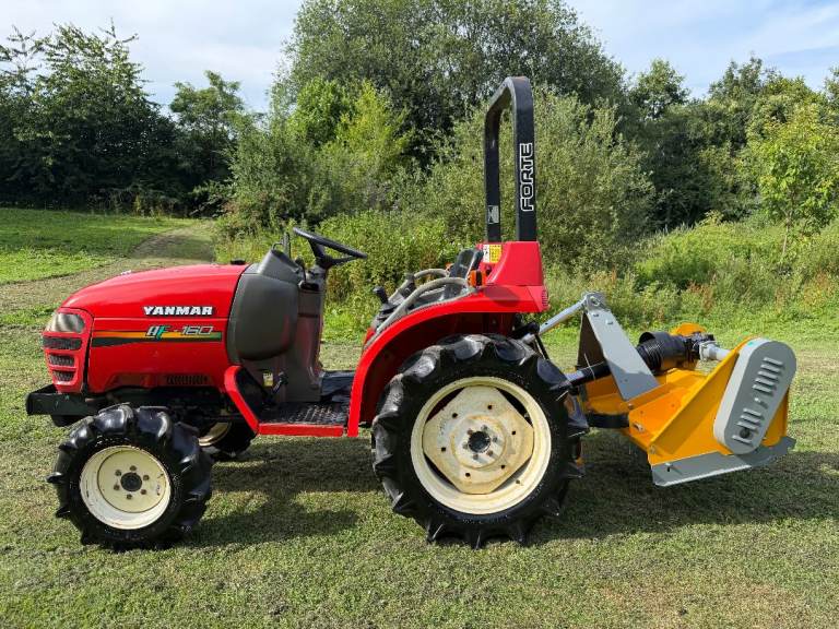 YANMAR AF160 4WD Compact Tractor & New RAPTOR X Flail Mower *** VERY NICE *** 785 Hours