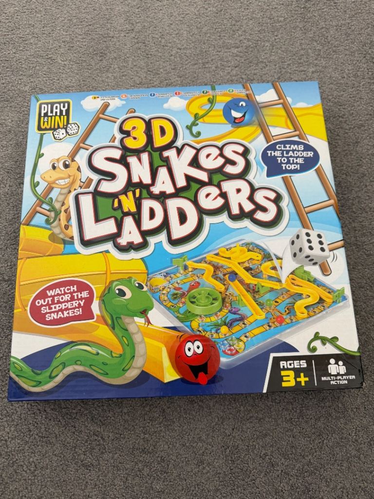 3D Snakes ‘N’ Ladders Game