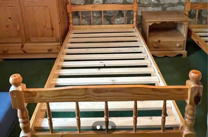 Pine Single Bed. Good Condition