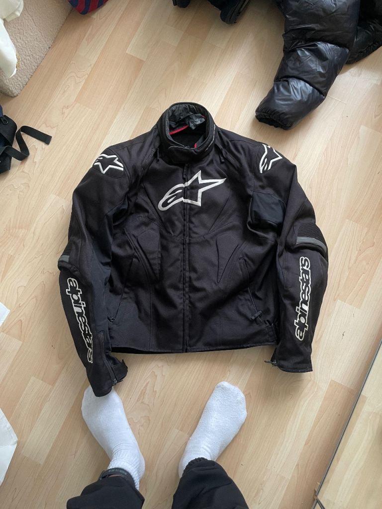 Medium Alpinestar motorbike jacket protection gear armoured padded 