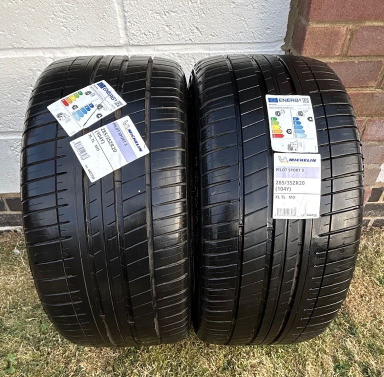 PAIR 6MM 285/35/20 104Y Michelin Pilot Sport 3 XL TL MO