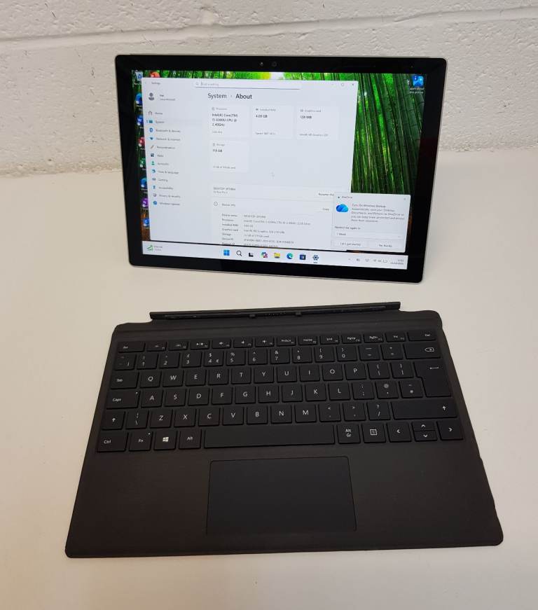 Microsoft Surface  Pro 4 Touch Screen Laptop, intel core i5, 4GB RAM, 128GB Storage, MS Office 2021