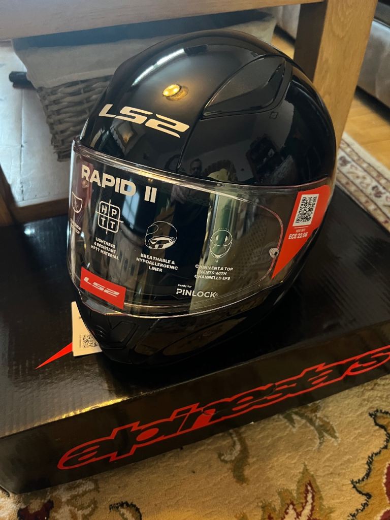 🏍️ LS2 FF353 Rapid II Road Touring Helmet - Black  size M 