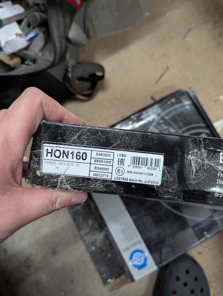 2012 Honda CRV 2.2 idtec front brake discs