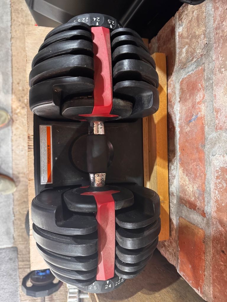 Adjustable dumbbells £180
