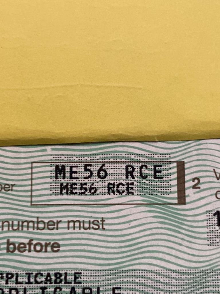 Personalised vehicle registration 