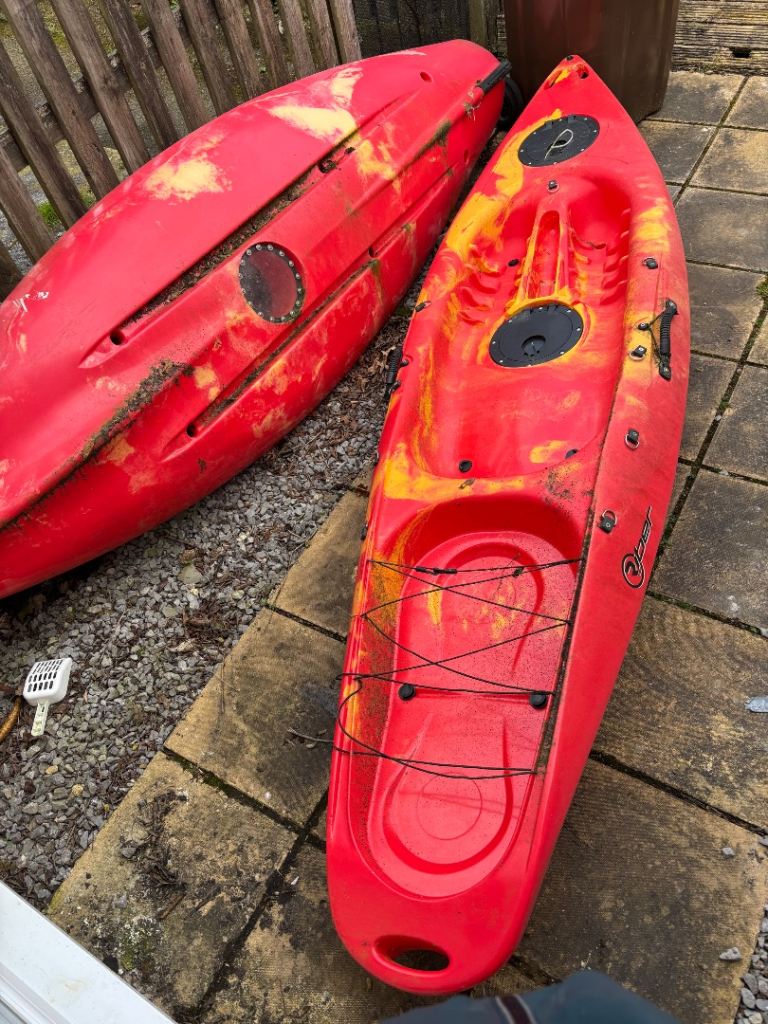 Two kayaks