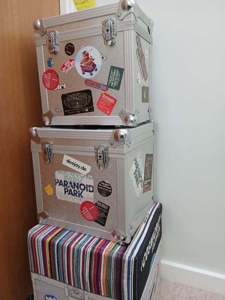 Dj storage box for vinyl 