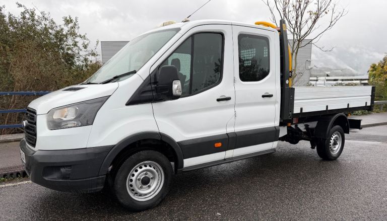 Crew cab, Tipper, 7 seats, Ford, ULEZ Compliant, Transit, 2018, long MOT, no faults, new wet belt