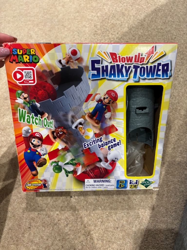 Mario tower game like new played with once