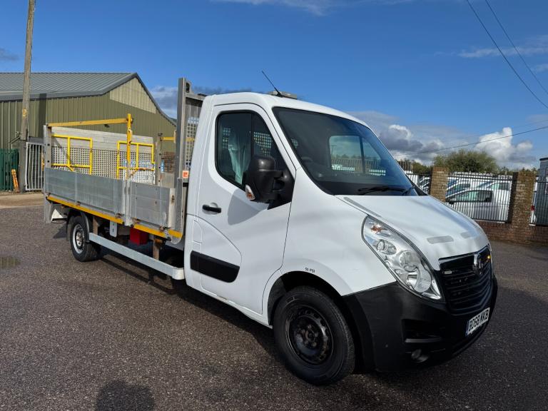 2019 Vauxhall Movano 2.3 CDTI BiTurbo L3 LWB DROPSIDE RWD TAIL LIFT AIR CON UTILITY SPEC FSH CHAS...