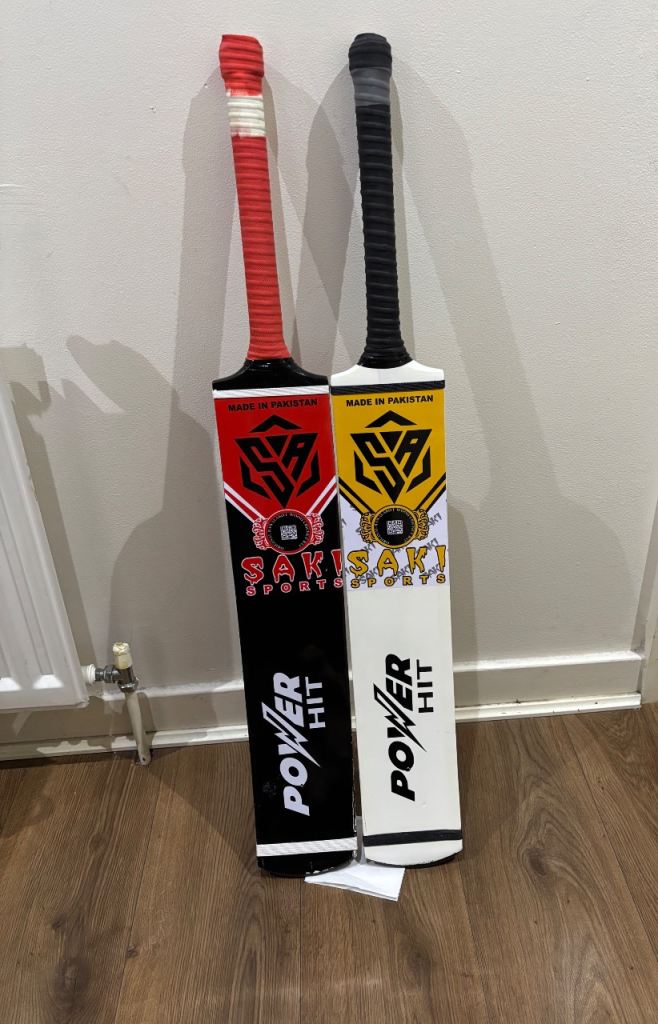 Cricket Bat Saki Cricket bat Tape Ball Cricket bat 2 pcs premium Quality Cricket Bat