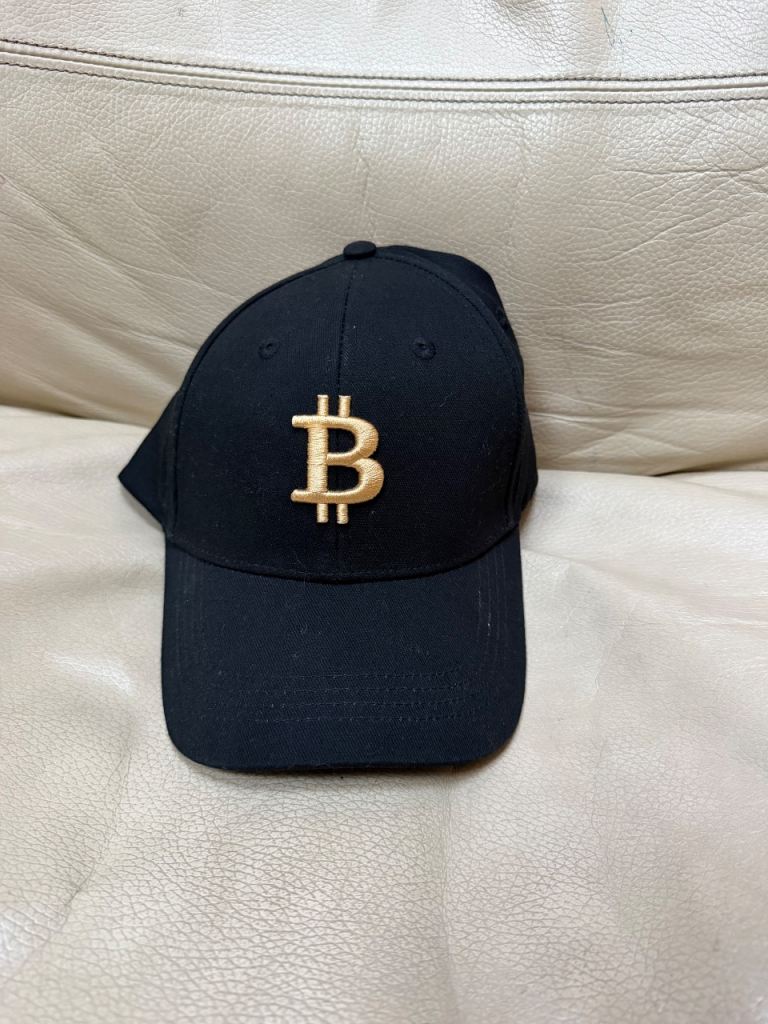 Black Bitcoin Cap - Bitwise® - Embroidered Gold BTC Logo